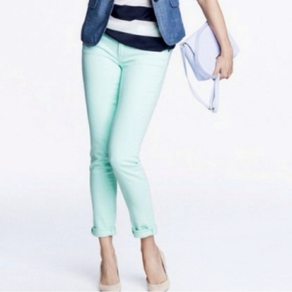 J. Crew Pants - J. Crew Toothpick Mint Green Skinny Pants